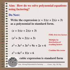 How Do We Solve Polynomial Equations