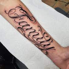 latest tattoo lettering styles designs