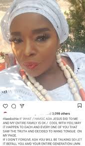 email protected nigerian comedienne, mercy cynthia ginikanwa, who is better known as 'ada jesus' has died, just two days after marking her. May What Ada Jesus Did To Me Befall You And Your Entire Generation Rita Edochie Prays For Those Criticising Her For Hesitating To Forgive The Comedienne