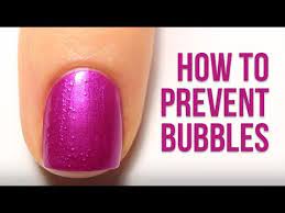 prevent bubbles in your nail polish