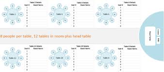 simple wedding seating chart samples in