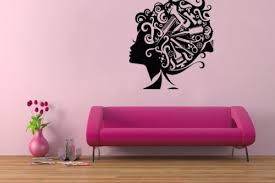 decal wall beauty salon vinyl decor art