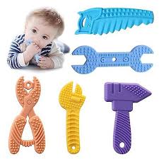 5pcs baby teething toys silicone