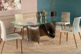 Wave Glass Dining Table By Tonin Casa