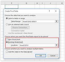 excel pivot table