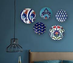 Cobalt Decorative Wall Plates Set