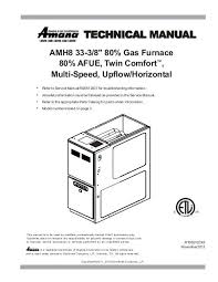 Technical Manu Technical Manual Amana