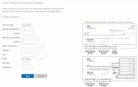 Entering Direct Deposit Account Information For Domestic Ach