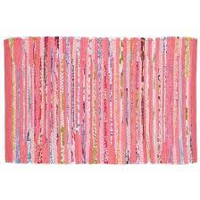 kids pink recycled cotton rug the