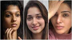 no makeup looks of south indian divas