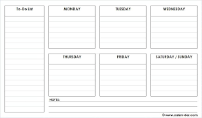 Free Printable Weekly Planner Template Pdf Word Excel