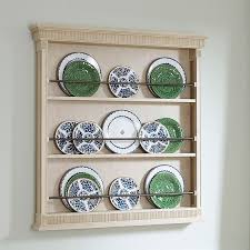Wooden Plate Rack Plate Display
