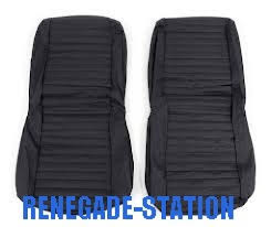 Jeep Cj Seat Covers Pair Vinyl Fabric