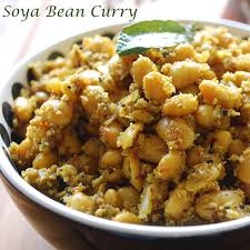 soya bean dry curry recipe soya bean