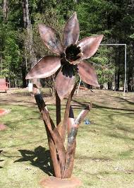 Giant Metal Flower Sculpture