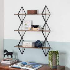 black metal wall mount bookshelf
