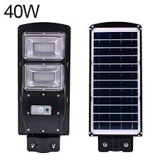40w ip67 led solar wall light pir