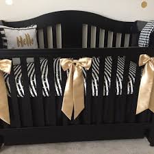 Gold Satin Crib Bows Decorative Crib