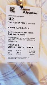 What are another words for ticket collector? Collector Ticket Croke Park Dublin U2band