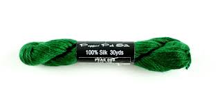 PEPPER POT SILK #089 Green Peas Single Ply 30 Yd. Needlepoint Stitching  Thread | eBay