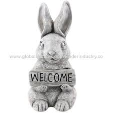 bsci factory polyresin rabbit statue