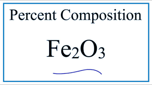 percent composition of fe in fe2o3