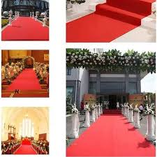 red carpet for vip entrance aisle