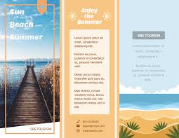 summer tourism brochure brochure template