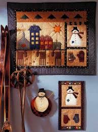 quilted folk art wall hangings