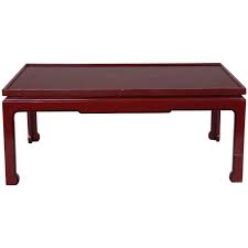 It lets you create a warm and inviting look with your favorite decor, collectibles, potted plants etc. Square Red Lacquered Coffee Table For Sale At 1stdibs