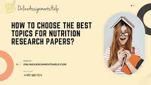 topics for nutrition research papers