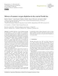 pdf drivers of summer oxygen depletion in the central north sea pdf drivers of summer oxygen depletion in the central north sea