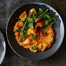 Thai Curry Risotto With Squash And Green Beans gambar png
