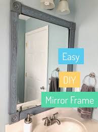 Diy Bathroom Mirror Frame