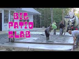 How To Pour A Large Concrete Patio Slab