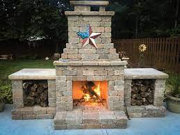 Diy Outdoor Fireplace Kit Fremont