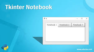 tkinter notebook working of tkinter