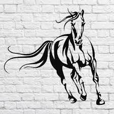 Pla 3d Printed Horse Wall Art