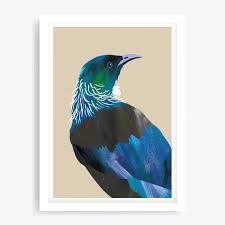 Tui Bird Art Print Design Mondo