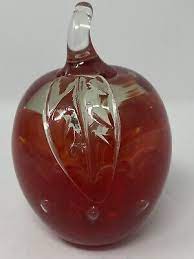 Joe St Clair Art Glass Apple