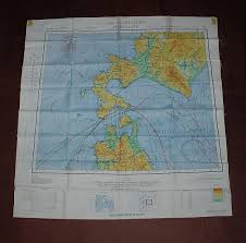 Hakodate Nk 54 Nemuro Nk 55 Aaf Cloth Chart Ams 5301 Eastern Asia Series Evasion Map Scarf
