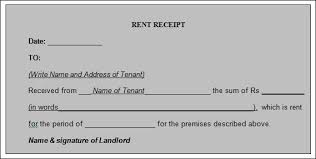 12 House Rent Receipt Formats Free Printable Word Excel Pdf