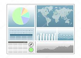 Analytics Dashboard Template With Pie Chart World Map Line