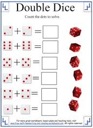 Students will be using dominoes to build larger or smaller numbers. Math Addition Worksheets Adding Dice