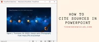 cite sources in powerpoint