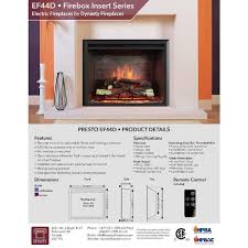 Dynasty Presto 32 Zero Clearance Plug In Electric Fireplace
