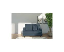 seater fabric sofa in teal color by stories