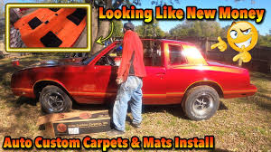 auto custom carpets installation