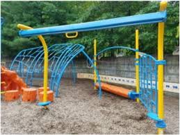 homemade zipline and playground track