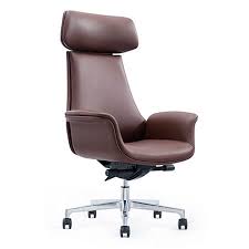 lucian high back leather chair modern